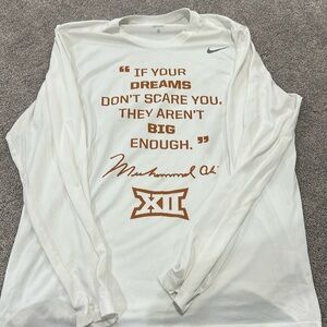 Nike tee, Muhammad Ali quote